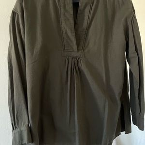 Vince cotton green color blouse